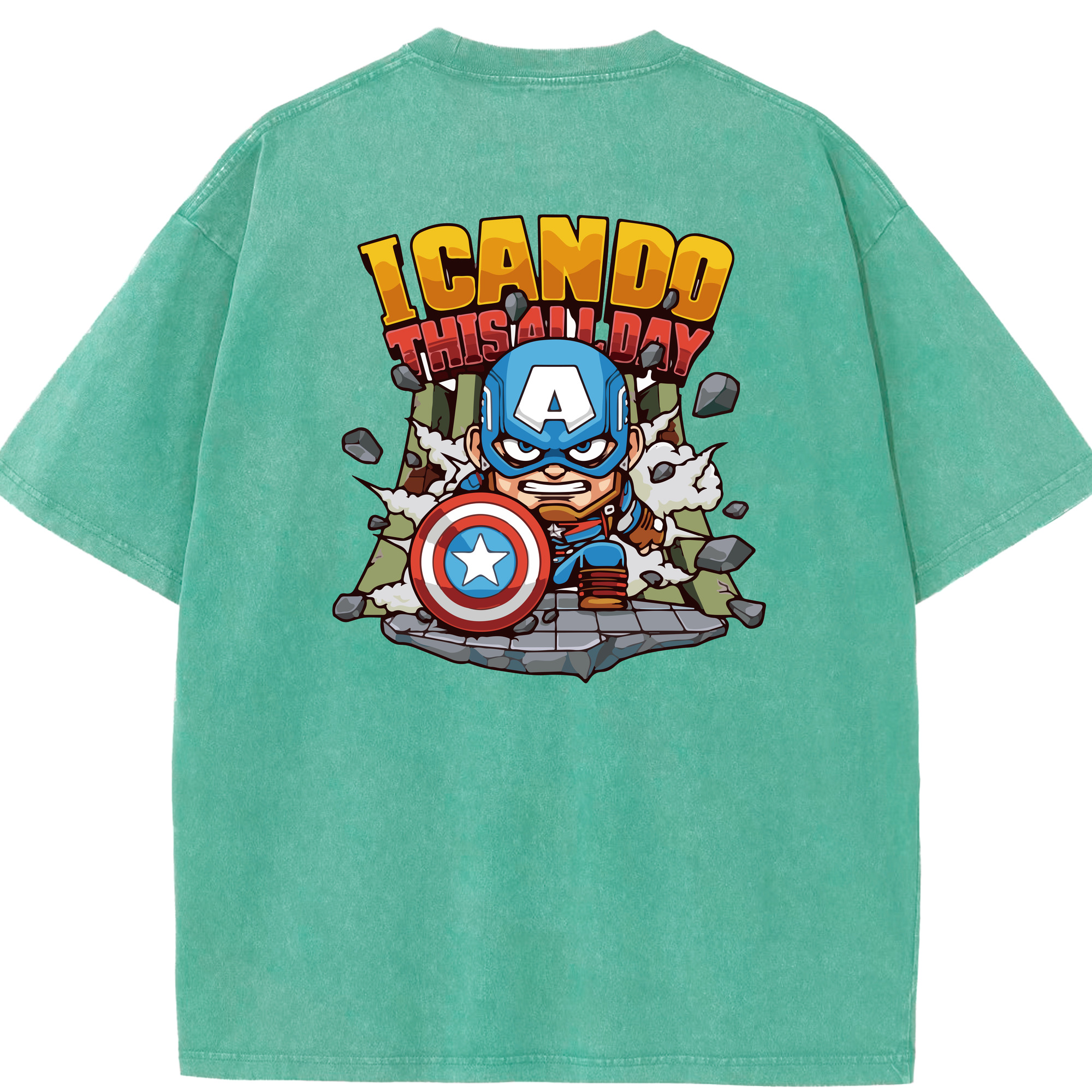 （画像用） アベンジャーズ The Avengers 綿100% ヴィンテージ風 半袖Tシャツ（背面プリント）